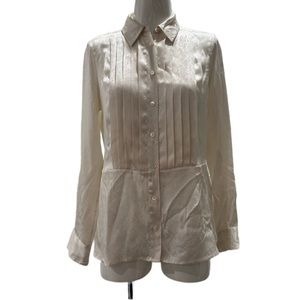 🍁 Equipment Femme Silk Snake Skin Print ButtonDown Shirt Size Medium